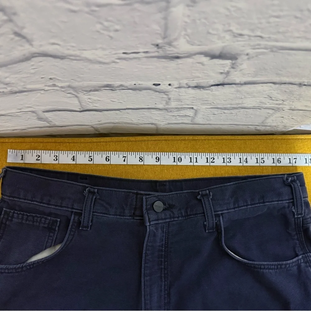 Men’s Carhartt Navy Work Pants, Size 36x34
